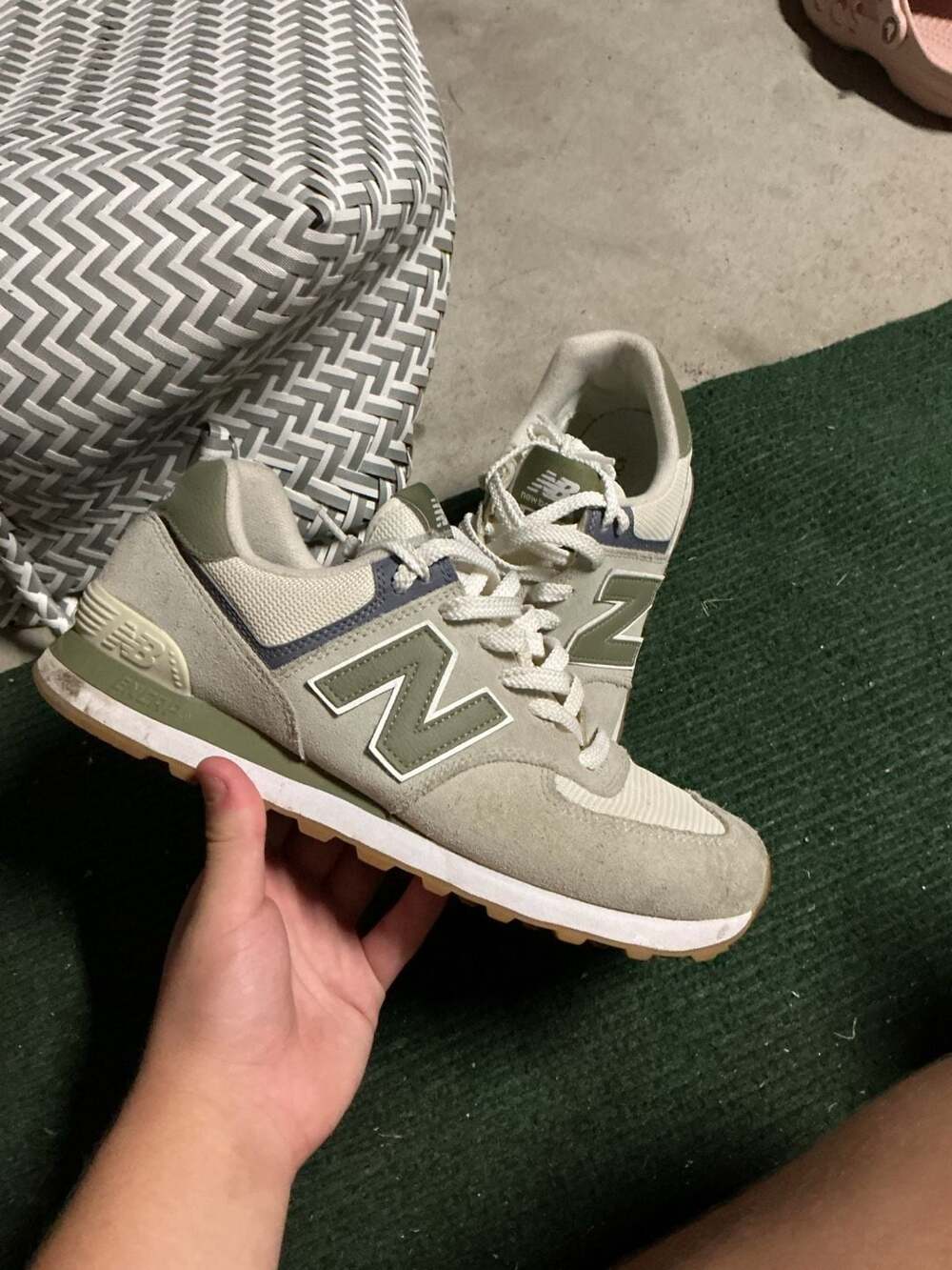 New Balance 574 'Moss Green' Sneakers U574FOD Size 10 Men